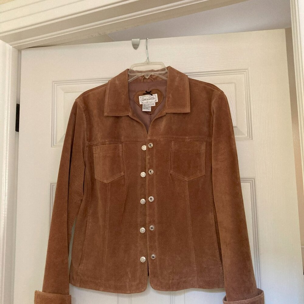 Live A Little 100% Suede Leather Jacket for Women - Mediem